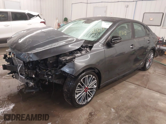 2022 Kia Forte GT with VIN 3KPF44AC9NE424192, listed as a IAAI auction lot 41597275 with 18,716 mi miles. Bid and sale history available at carsss.com. Image 18.