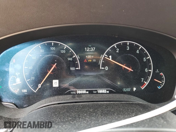 2019 BMW 6 Series 640i xDrive with VIN WBAJV6C55KBK08413, listed as a Copart auction lot 54027364 with 36,698 mi miles. Bid and sale history available at carsss.com. Image 9.