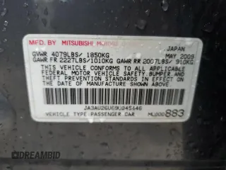 2009 Mitsubishi Lancer ES with VIN JA3AU26U69U045446, listed as a Copart auction lot 79672734 with 176,768 mi miles and Salvage Title. Bid and sale history available at DreamBid. Image 15.