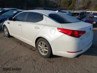 2011 Kia Optima LX with VIN KNAGM4A72B5057213, listed as a IAAI auction lot 41230459 with 1 mi miles. Bid and sale history available at carsss.com. Image 3.