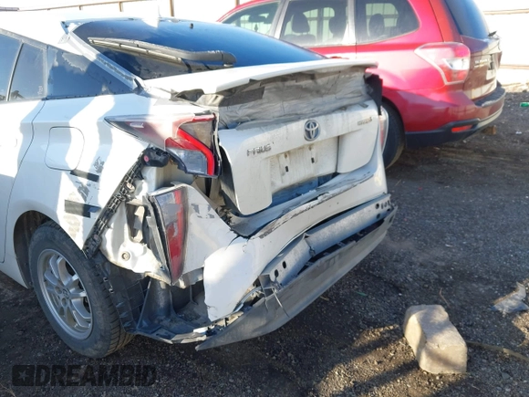 2016 Toyota Prius Two with VIN JTDKBRFU3G3013058, listed as a IAAI auction lot 41824822 with 137,392 mi miles. Bid and sale history available at carsss.com. Image 6.