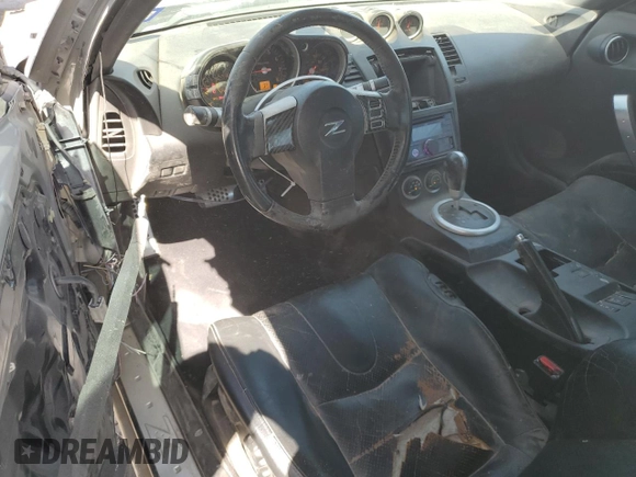 2005 Nissan 350Z Touring with VIN JN1AZ34D65M602736, listed as a Copart auction lot 46899355 with 178,001 mi miles and Salvage Title. Bid and sale history available at carsss.com. Image 8.