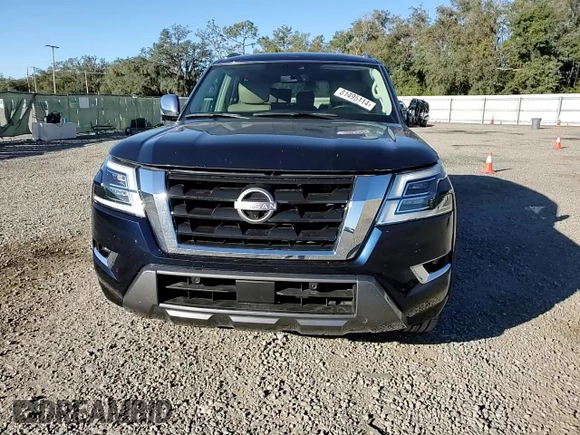 2021 Nissan Armada Platinum with VIN JN8AY2CC6M9145404, listed as a Copart auction lot 81495114 with 48,084 mi miles and Salvage Title. Bid and sale history available at carsss.com. Image 12.
