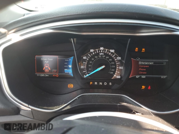 2016 Ford Fusion SE with VIN 1FA6P0H79G5124293, listed as a Copart auction lot 62878335 with 111,295 mi miles and Salvage title. Bid and sale history available at DreamBid. Image 9.