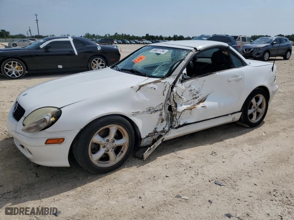 2001 Mercedes-Benz SLK-Class with VIN WDBKK65F61F202499, listed as a Copart auction lot 44804675 with NaN miles and Non Repairable. Bid and sale history available at carsss.com. Image 1.
