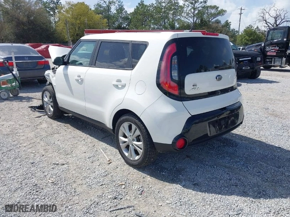 2016 Kia Soul + with VIN KNDJP3A58G7317733, listed as a IAAI auction lot 41797582 with 66,241 mi miles. Bid and sale history available at carsss.com. Image 3.