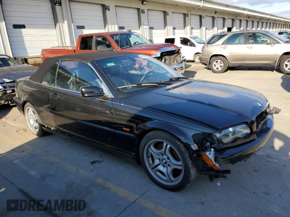 2001 BMW 3 Series 330Ci with VIN WBABS53491JU84547, listed as a Copart auction lot 87298284 with 82,210 mi miles and Salvage Title. Bid and sale history available at carsss.com. Image 4.