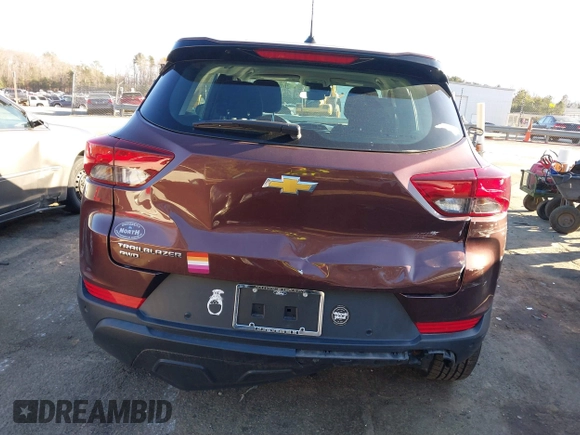 2022 Chevrolet TrailBlazer LS with VIN KL79MNSL2NB014152, listed as a IAAI auction lot 41737751 with 40,816 mi miles. Bid and sale history available at carsss.com. Image 16.