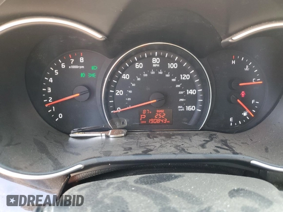 2015 Kia Sorento LX with VIN 5XYKT4A67FG635293, listed as a Copart auction lot 77755594 with 190,843 mi miles and Salvage Title. Bid and sale history available at carsss.com. Image 9.