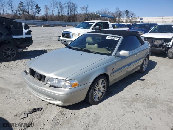 2004 Volvo C70 with VIN YV1NC63D74J050659, listed as a Copart auction lot 46085005 with 166,557 mi miles and Salvage Title. Bid and sale history available at carsss.com. Image 1.