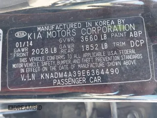 2014 Kia Rio LX with VIN KNADM4A39E6364490, listed as a IAAI auction lot 42128702 with 130,981 mi miles and . Bid and sale history available at DreamBid. Image 9.