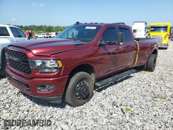 2022 Ram 3500 Big Horn with VIN 3C63RRHL6NG135323, listed as a Copart auction lot 63900454 with 117,428 mi miles and Salvage Title. Bid and sale history available at carsss.com. Image 1.