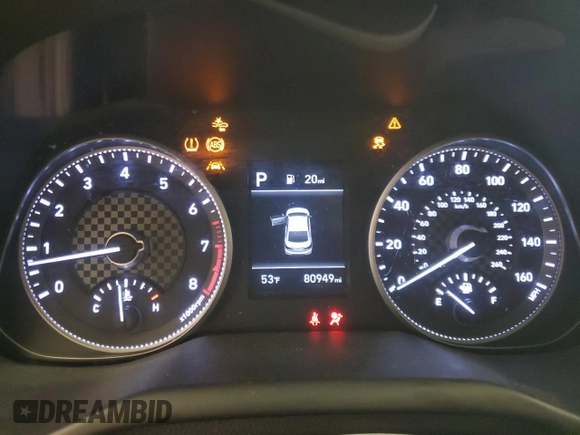 2020 Hyundai Elantra SEL with VIN 5NPD84LF2LH624634, listed as a Copart auction lot 51915605 with 80,949 mi miles and Salvage Title. Bid and sale history available at DreamBid. Image 9.