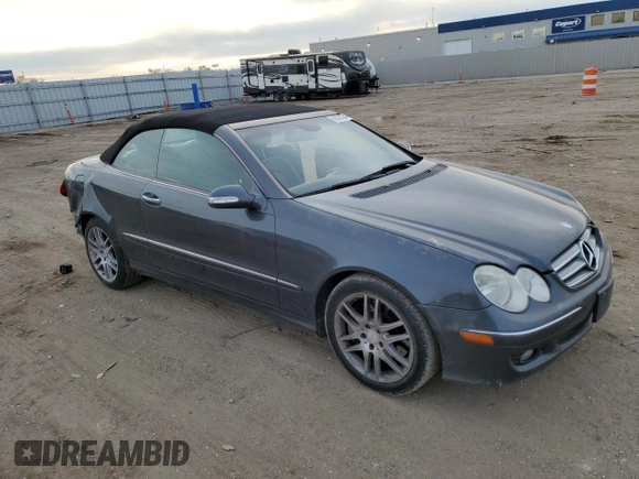 2008 Mercedes-Benz CLK-Class 3.5L with VIN WDBTK56GX8F240284, listed as a Copart auction lot 83068564 with 206,326 mi miles and Salvage Title. Bid and sale history available at carsss.com. Image 4.