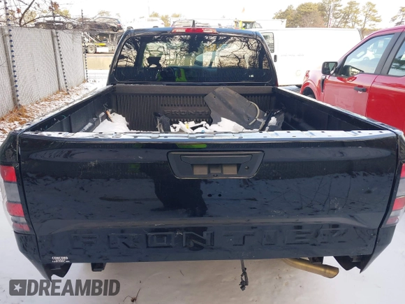 2022 Nissan Frontier S with VIN 1N6ED1CMXNN647043, listed as a IAAI auction lot 41410487 with 20,463 mi miles and . Bid and sale history available at DreamBid. Image 16.