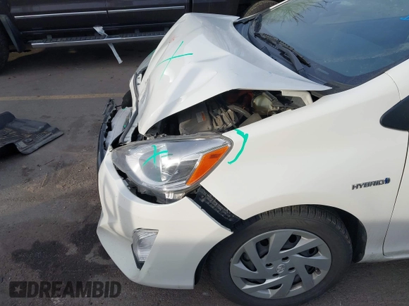 2015 Toyota Prius One with VIN JTDKDTB31F1579038, listed as a IAAI auction lot 41554520 with 166,594 mi miles and . Bid and sale history available at DreamBid. Image 6.