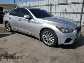2018 Infiniti Q50 3.0t LUXE with VIN JN1EV7AR0JM433778, listed as a Copart auction lot 51699865 with 100,679 mi miles and Clean Title. Bid and sale history available at carsss.com. Image 4.