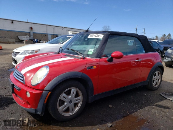 2006 MINI Convertible z VIN WMWRF33546TF63753, wystawiony jako Copart lot #48614785 z przebiegiem 123 789 mil mil oraz Czysty tytuł • Clean title. Historia ofert i sprzedaży dostępna na DreamBid. Obrazek 1.
