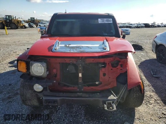 2006 Hummer H3 with VIN 5GTDN136268290754, listed as a Copart auction lot 73514864 with 172,940 mi miles and Salvage Title. Bid and sale history available at carsss.com. Image 5.