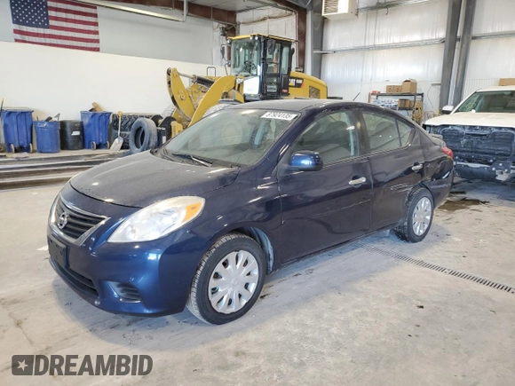2013 Nissan Versa S with VIN 3N1CN7AP7DL881505, listed as a Copart auction lot 87924135 with 128,456 mi miles and Salvage title. Bid and sale history available at DreamBid. Image 1.