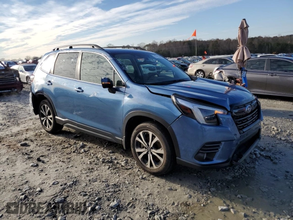 2022 Subaru Forester Limited with VIN JF2SKAPC9NH524329, listed as a Copart auction lot 87952205 with 34,990 mi miles and Salvage Title. Bid and sale history available at carsss.com. Image 4.
