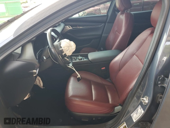 2022 Mazda 3 Carbon Edition with VIN 3MZBPACL0NM318475, listed as a Copart auction lot 59286455 with 27,327 mi miles and Salvage title. Bid and sale history available at DreamBid. Image 7.
