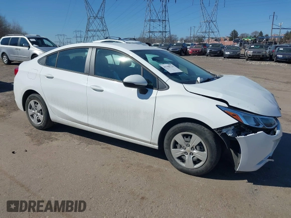 2017 Chevrolet Cruze LS with VIN 1G1BC5SM4H7165610, listed as a IAAI auction lot 41709729 with 24,853 mi miles and . Bid and sale history available at DreamBid. Image 1.