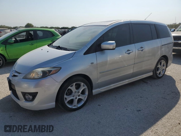 2009 Mazda 5 Sport with VIN JM1CR293890351716, listed as a Copart auction lot 75921804 with 206,851 mi miles and Salvage title. Bid and sale history available at DreamBid. Image 1.