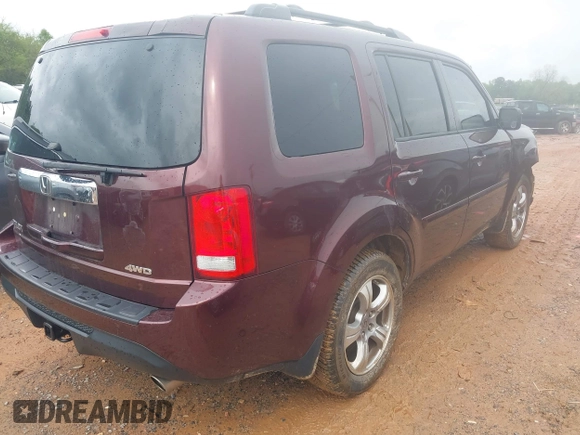 2012 Honda Pilot EX-L with VIN 5FNYF4H53CB080599, listed as a IAAI auction lot 41976159 with 100,595 mi miles and . Bid and sale history available at DreamBid. Image 4.