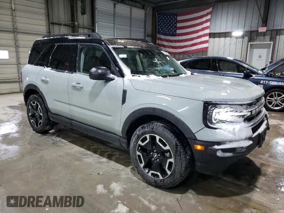 2022 Ford Bronco Sport Outer Banks with VIN 3FMCR9C65NRD25964, listed as a Copart auction lot 47564285 with 22,611 mi miles and Salvage title. Bid and sale history available at DreamBid. Image 4.