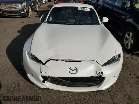2021 Mazda MX-5 Miata Grand Touring with VIN JM1NDAM77M0455019, listed as a Copart auction lot 78058694 with 12,363 mi miles and Salvage title. Bid and sale history available at DreamBid. Image 5.