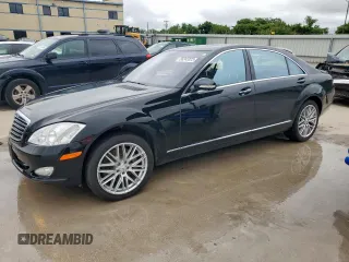 2008 Mercedes-Benz S 550 with VIN WDDNG86X28A195552, listed as a Copart auction lot 58243325 with 95,933 mi miles and Salvage title. Bid and sale history available at DreamBid. Image 1.