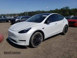 2023 Tesla Model Y Performance z VIN 7SAYGDEF5PF779817, wystawiony jako Copart lot #56094645 z przebiegiem 49 113 mil mil oraz Szkoda całkowita • Salvage title. Historia ofert i sprzedaży dostępna na DreamBid. Obrazek 1.