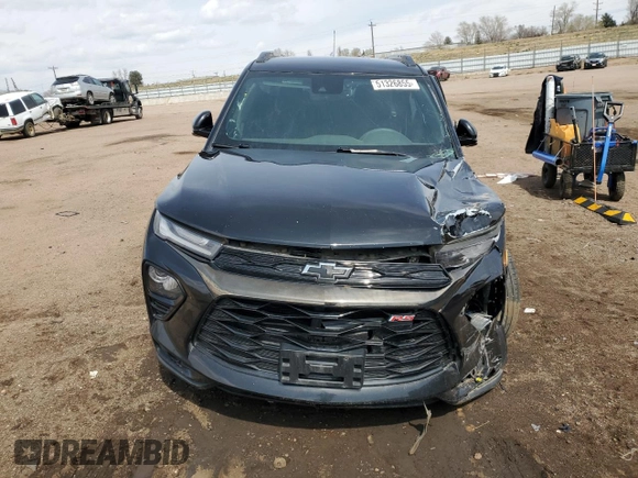 2022 Chevrolet TrailBlazer RS with VIN KL79MUSL5NB117897, listed as a Copart auction lot 51326855 with 42,125 mi miles and Salvage Title. Bid and sale history available at DreamBid. Image 5.