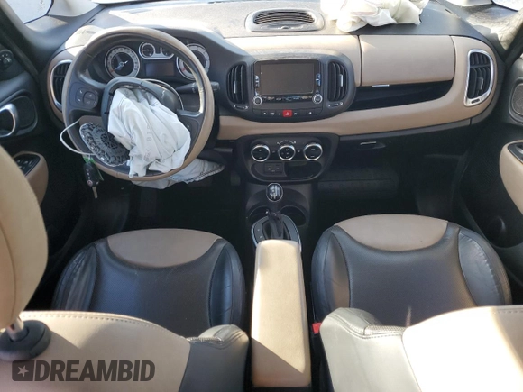 2014 FIAT 500L Lounge with VIN ZFBCFACH9EZ022054, listed as a Copart auction lot 83541054 with 125,729 mi miles and Salvage Title. Bid and sale history available at DreamBid. Image 8.