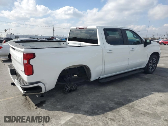 2022 Chevrolet Silverado 1500 RST with VIN 1GCPADED3NZ502311, listed as a Copart auction lot 43659205 with 37,312 mi miles and Salvage Title. Bid and sale history available at DreamBid. Image 3.