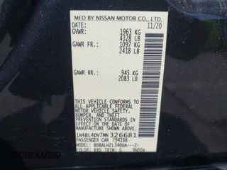 2021 Nissan Altima SV z VIN 1N4BL4DV7MN326681, wystawiony jako IAAI lot #42394402 z przebiegiem 94 775 mil mil oraz . Historia ofert i sprzedaży dostępna na DreamBid. Obrazek 9.