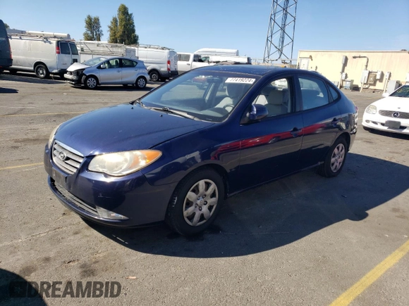 2009 Hyundai Elantra GLS z VIN KMHDU46D29U650778, wystawiony jako Copart lot #77419224 z przebiegiem 187 277 mil mil oraz Czysty tytuł • Clean title. Historia ofert i sprzedaży dostępna na DreamBid. Obrazek 1.