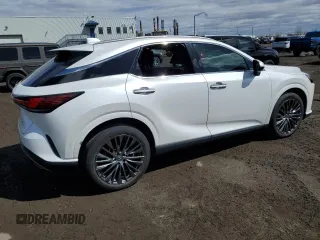 2023 Lexus RX 350 with VIN 2T2BAMCA6PC009752, listed as a Copart auction lot 75423764 with 27,726 mi miles and Salvage title. Bid and sale history available at DreamBid. Image 3.