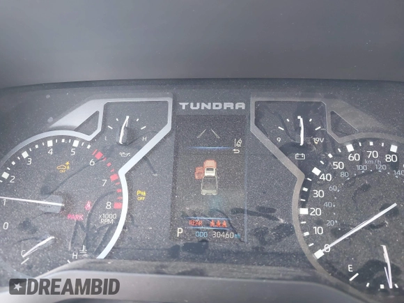 2022 Toyota Tundra SR5 with VIN 5TFLA5AB7NX013477, listed as a IAAI auction lot 42172272 with 30,460 mi miles and . Bid and sale history available at DreamBid. Image 7.