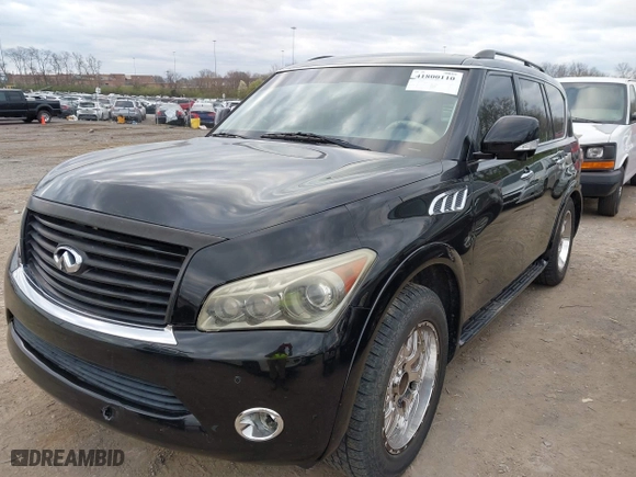 2013 Infiniti QX56 with VIN JN8AZ2NE6D9041281, listed as a IAAI auction lot 41800110 with 198,020 mi miles. Bid and sale history available at carsss.com. Image 17.