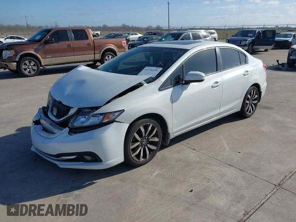2014 Honda Civic Sedan EX-L with VIN 19XFB2F95EE011158, listed as a IAAI auction lot 41776101 with 1 mi miles. Bid and sale history available at carsss.com. Image 17.
