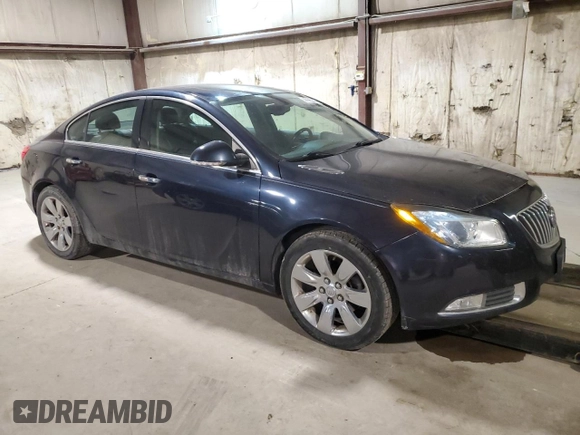 2013 Buick Regal Turbo Premium 2 with VIN 2G4GT5GV3D9214413, listed as a Copart auction lot 44165355 with 121,841 mi miles and Salvage title. Bid and sale history available at DreamBid. Image 4.