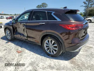 2020 Infiniti QX50 Luxe with VIN 3PCAJ5M15LF110372, listed as a Copart auction lot 48747493 with 27,641 mi miles and . Bid and sale history available at DreamBid. Image 2.