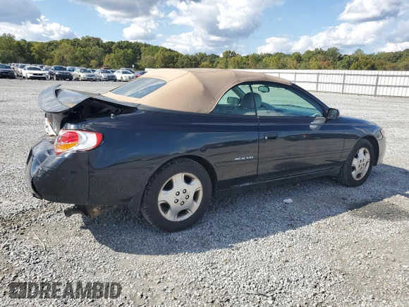 2002 Toyota Solara SE with VIN 2T1FF22P12C592550, listed as a Copart auction lot 74239934 with 221,988 mi miles and Salvage Title. Bid and sale history available at DreamBid. Image 3.