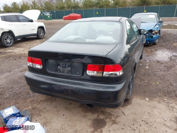 1998 Honda Civic EX with VIN 1HGEJ8243WL023329, listed as a IAAI auction lot 41744919 with 0 mi miles. Bid and sale history available at carsss.com. Image 4.