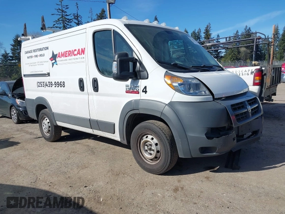 2016 Ram ProMaster Cargo with VIN 3C6TRVNG4GE130605, listed as a IAAI auction lot 41699749 with 162,677 mi miles and . Bid and sale history available at DreamBid. Image 1.