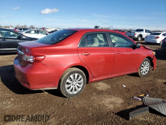 2013 Toyota Corolla L with VIN 5YFBU4EE3DP139558, listed as a Copart auction lot 81424304 with 185,590 mi miles and Salvage Title. Bid and sale history available at carsss.com. Image 3.