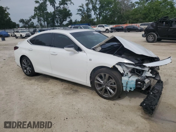 2020 Lexus ES 350 F Sport with VIN 58AGZ1B1XLU072700, listed as a Copart auction lot 53831565 with 41,036 mi miles and Salvage title. Bid and sale history available at DreamBid. Image 4.