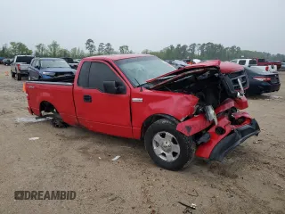 2007 Ford F-150 XL with VIN 1FTRF12257KC92124, listed as a Copart auction lot 50627995 with 142,316 mi miles and Salvage title. Bid and sale history available at DreamBid. Image 4.